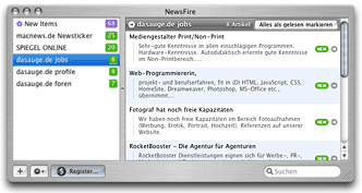 RSS-Aggregator Newsfire