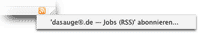 Bildschrimfoto RSS-Abonnierung in Firefox